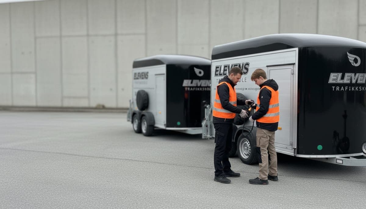 Hengerlappen opplæring - bil med tilhenger