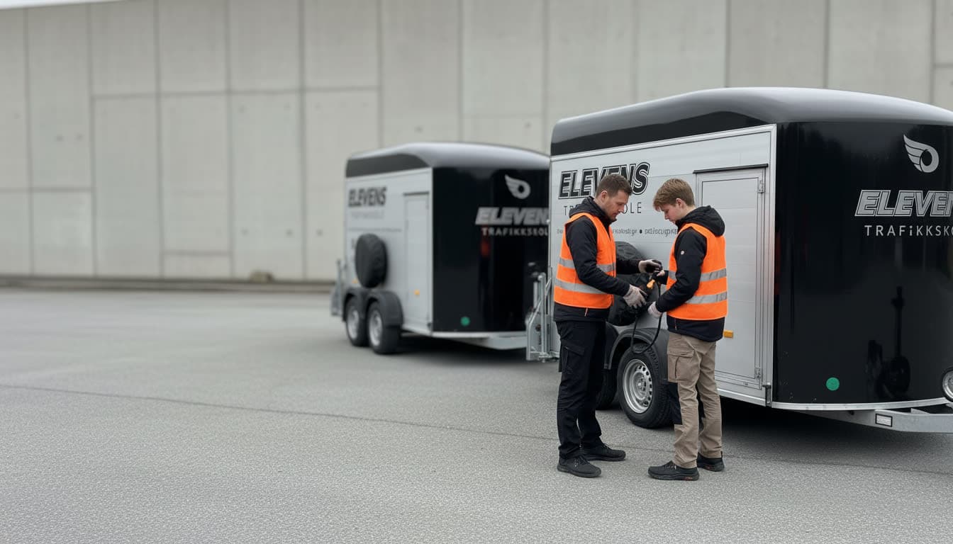 Hengerlappen opplæring – bil med tilhenger